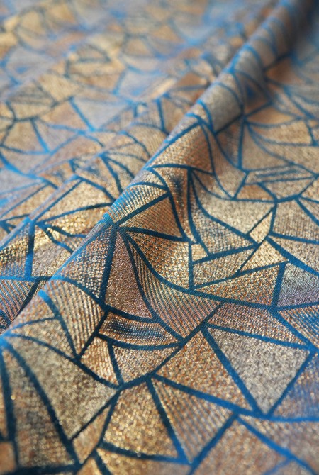 Deep blue soft silk banarasi saree