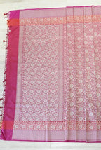 Maroon-Raani banarasi brocade saree