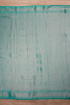 Sea green moonga silk banarasi saree