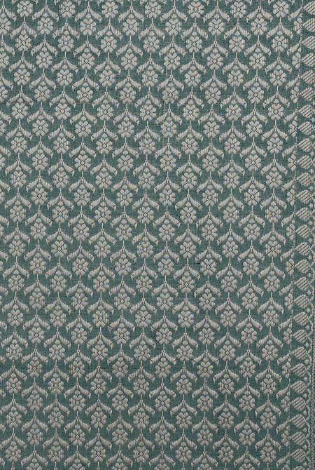 Light grey moonga silk banarasi saree