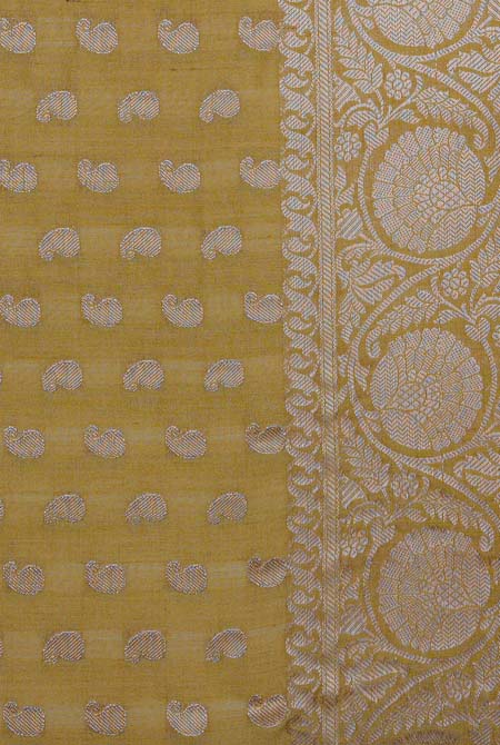 Biscuit moonga silk banarasi saree