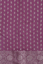 Purple moonga silk banarasi saree