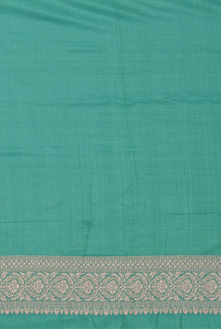 Green katan silk banarasi saree