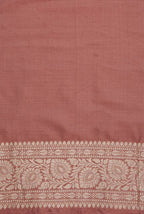 Dusty onion pink katan silk banarasi saree