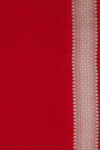 Red katan silk banarasi saree