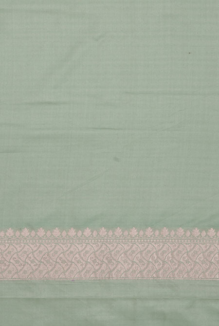 Pista katan silk banarasi saree