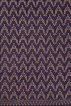 Purple crepe chiffon banarasi saree