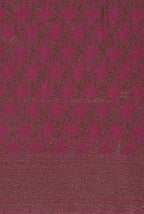 Purple-Pink border crepe chiffon banarasi saree