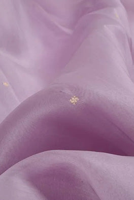 Lilac banarasi organza saree