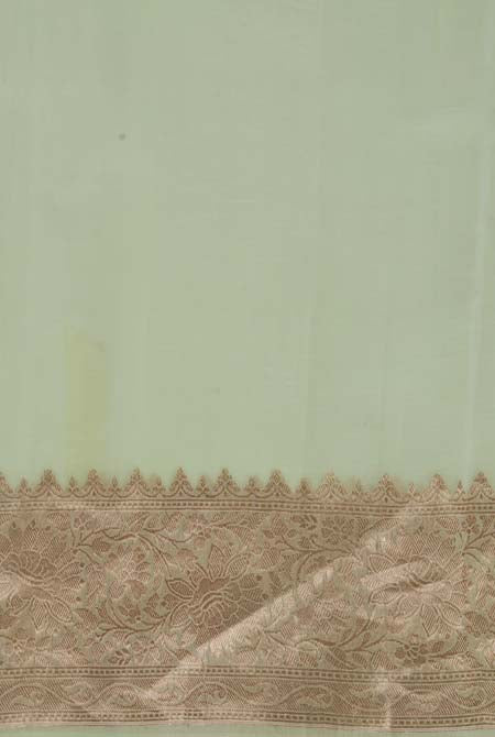 Pista banarasi organza saree