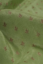 Green-dark green border crepe chiffon banarasi saree