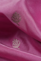 Pink with maroon border mashru silk banarasi saree