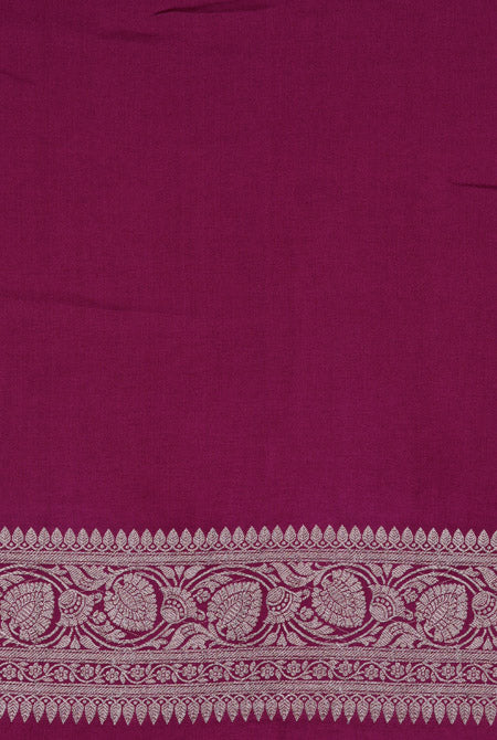 Pink with maroon border mashru silk banarasi saree