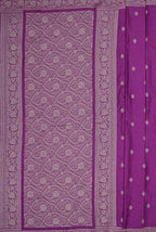 Magenta mashru silk banarasi saree