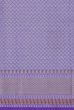 Purple banarasi cotton zaal saree