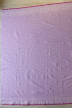 Pink banarasi cotton butti border saree