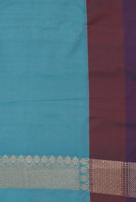 Rama maroon banarasi brocade saree