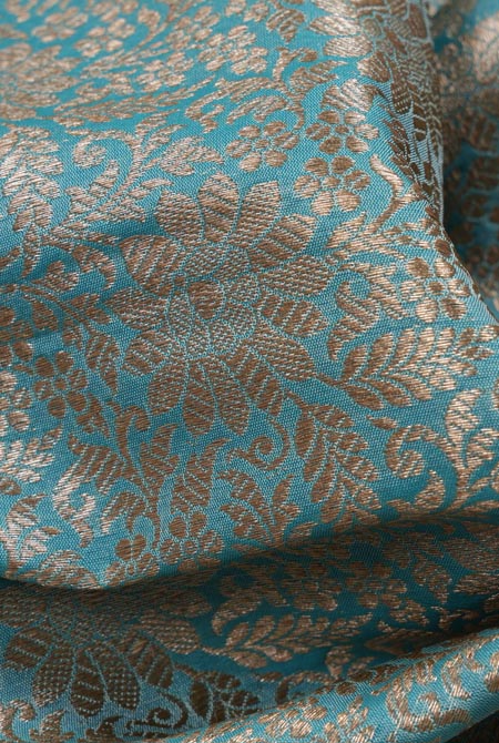 Rama maroon banarasi brocade saree