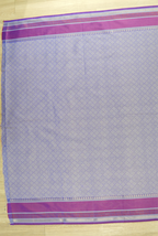 Purple banarasi cotton patola wave saree