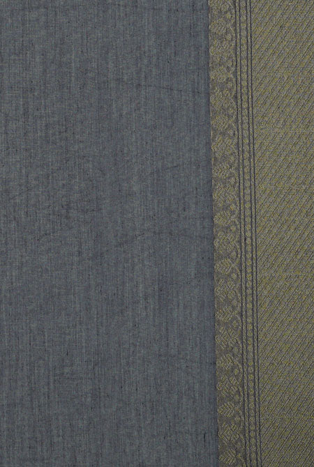 Light yellow grey border chinia banarasi saree