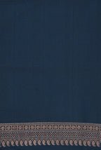 Royal blue soft silk banarasi saree