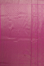 Magenta pink soft silk banarasi saree