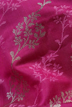 Rich magenta soft silk banarasi saree