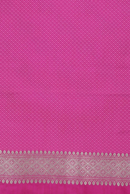 Rich magenta soft silk banarasi saree