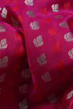 Pink tanchoi silk banarasi saree