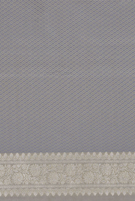 Olive green Tanchoi silk banarasi saree
