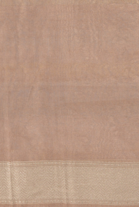 Golden kora organza banarasi saree