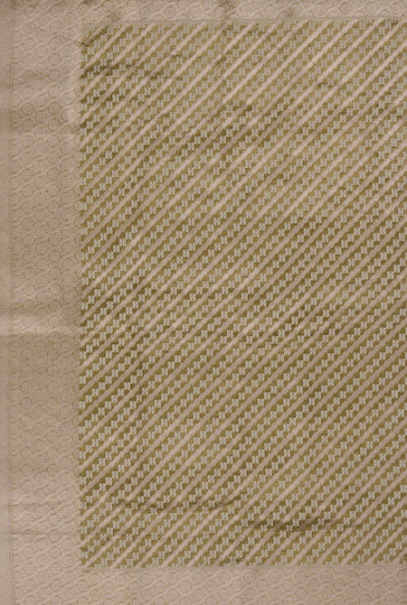 Pastel mehndi kora organza banarasi saree