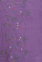 Purple Linen saree
