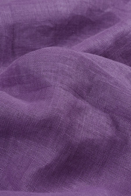 Purple Linen saree