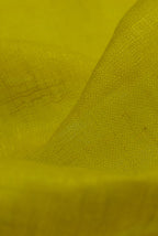 Yellow Linen saree