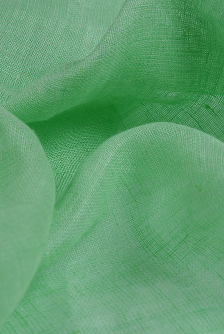 Light pista Linen saree