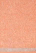 Peach orange linen saree