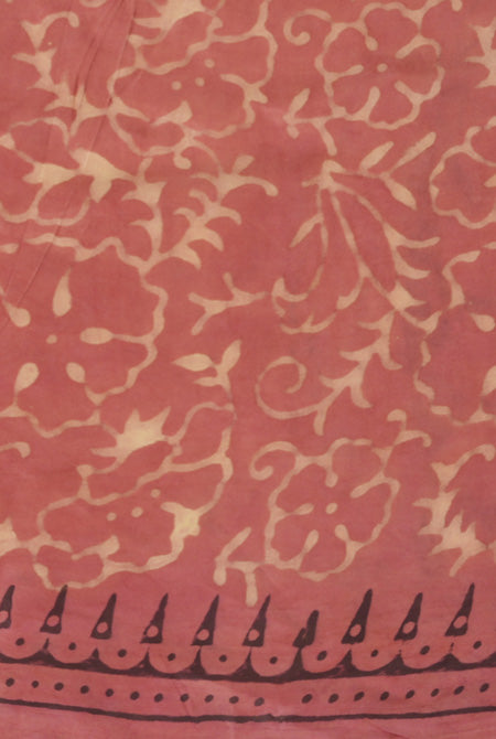 Peach jaipur ajrak modal saree