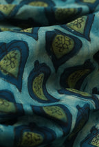 Blue jaipur ajrak modal saree