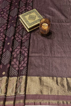 Wine patola semi tusser saree