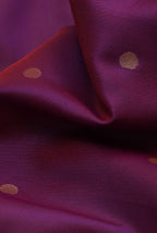 Magenta soft silk banarasi saree