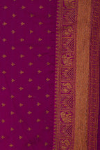 Purple & raani soft silk banarasi saree