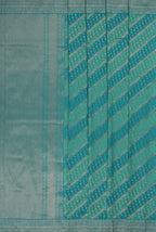 Dark rama & rama soft silk Banarasi saree