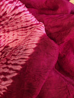 MAROON PEACH MODAL SHIBORI SAREE