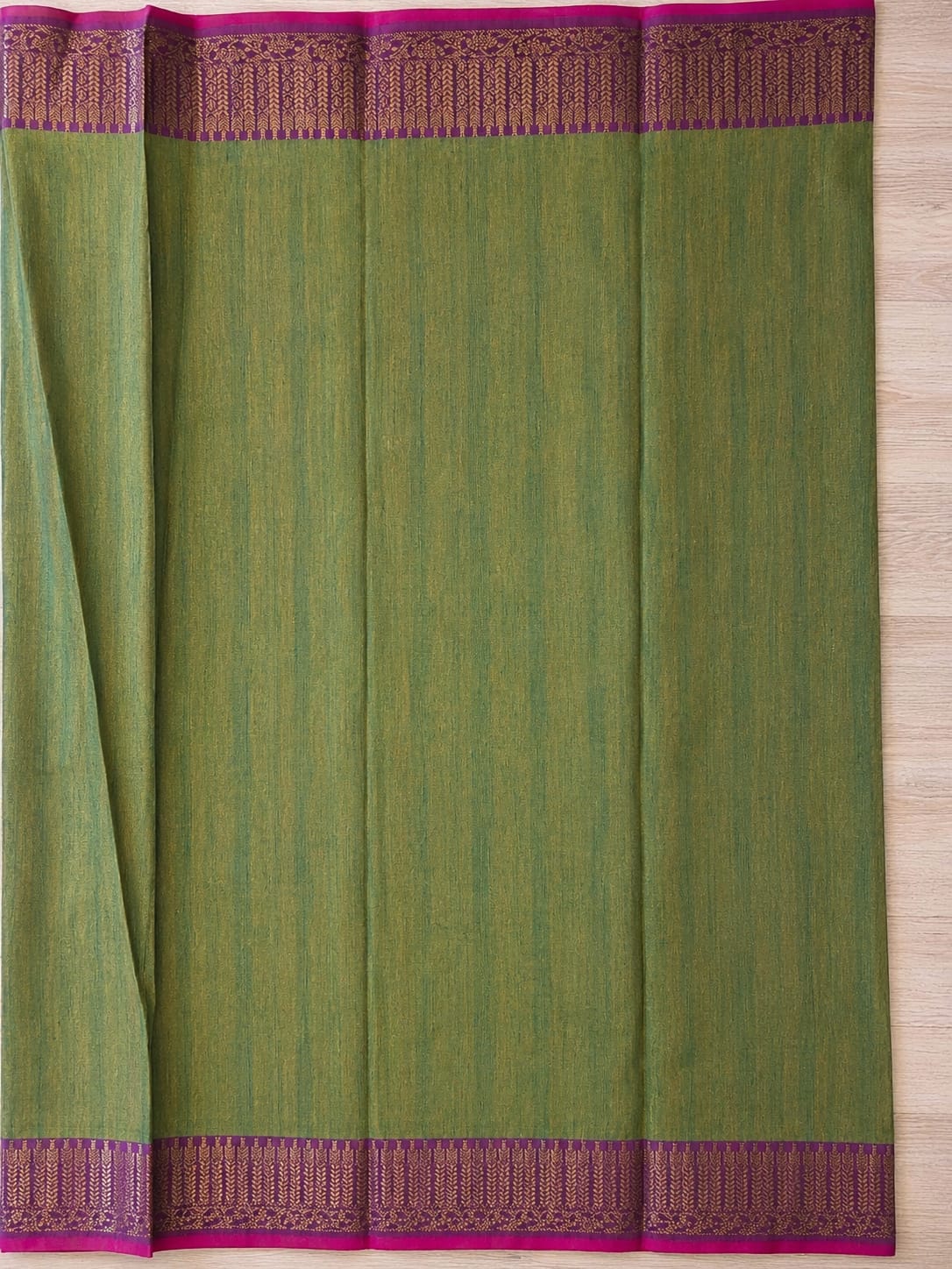 Orange raani jute cotton saree