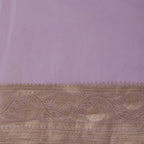 Lilac banarasi organza saree