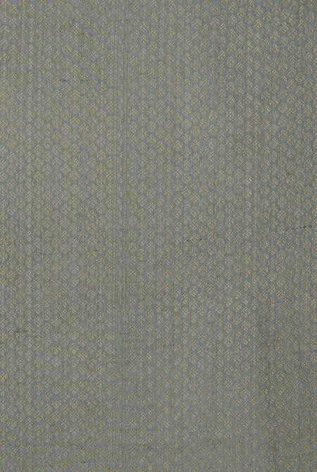 Grey Moonga silk banarasi saree