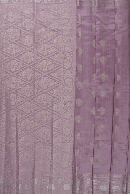 Mauve Moonga silk banarasi saaree