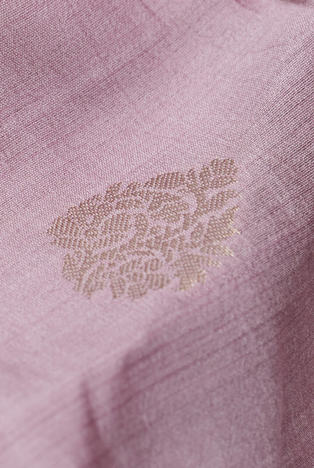 Mauve Moonga silk banarasi saaree